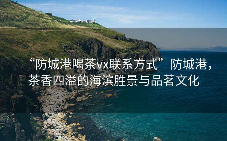 “防城港喝茶vx聯(lián)系方式”防城港，茶香四溢的海濱勝景與品茗文化