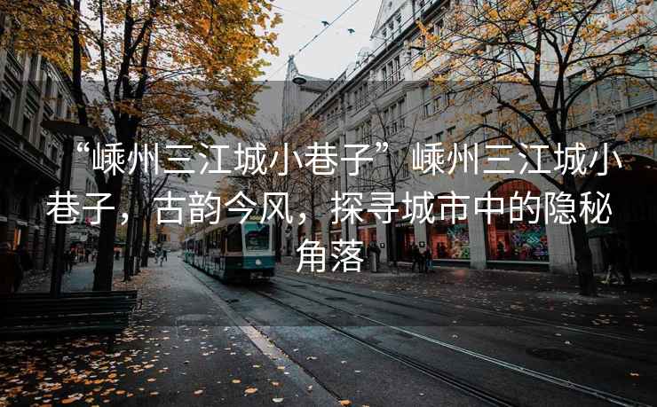 “嵊州三江城小巷子”嵊州三江城小巷子，古韻今風(fēng)，探尋城市中的隱秘角落