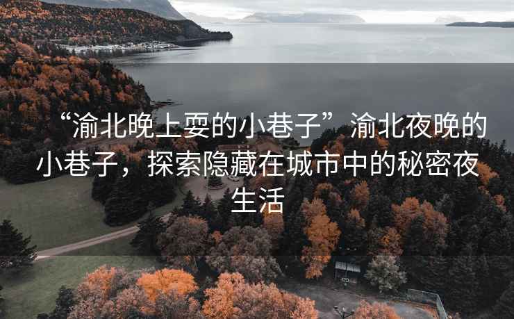 “渝北晚上耍的小巷子”渝北夜晚的小巷子，探索隱藏在城市中的秘密夜生活