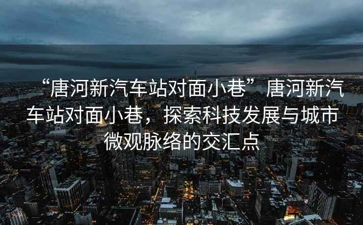 “唐河新汽車(chē)站對面小巷”唐河新汽車(chē)站對面小巷，探索科技發(fā)展與城市微觀(guān)脈絡(luò )的交匯點(diǎn)