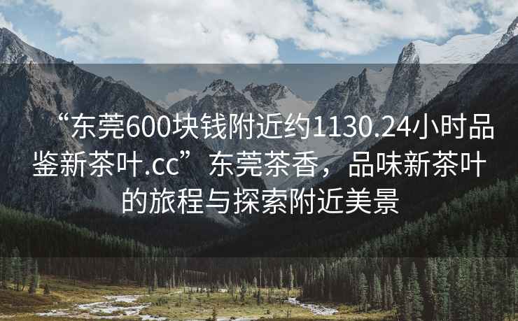 “東莞600塊錢(qián)附近約1130.24小時(shí)品鑒新茶葉.cc”東莞茶香，品味新茶葉的旅程與探索附近美景