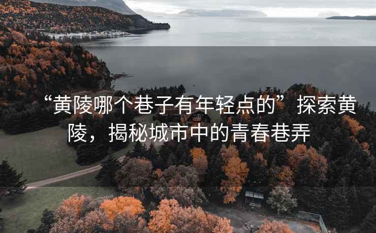 “黃陵哪個(gè)巷子有年輕點(diǎn)的”探索黃陵，揭秘城市中的青春巷弄