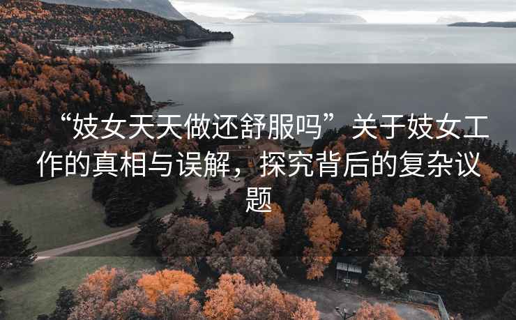“妓女天天做還舒服嗎”關(guān)于妓女工作的真相與誤解，探究背后的復雜議題