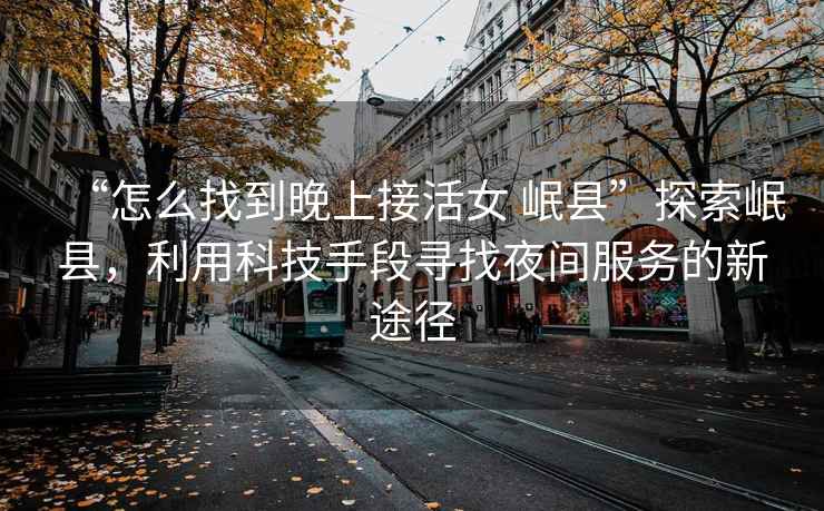 “怎么找到晚上接活女 岷縣”探索岷縣，利用科技手段尋找夜間服務(wù)的新途徑