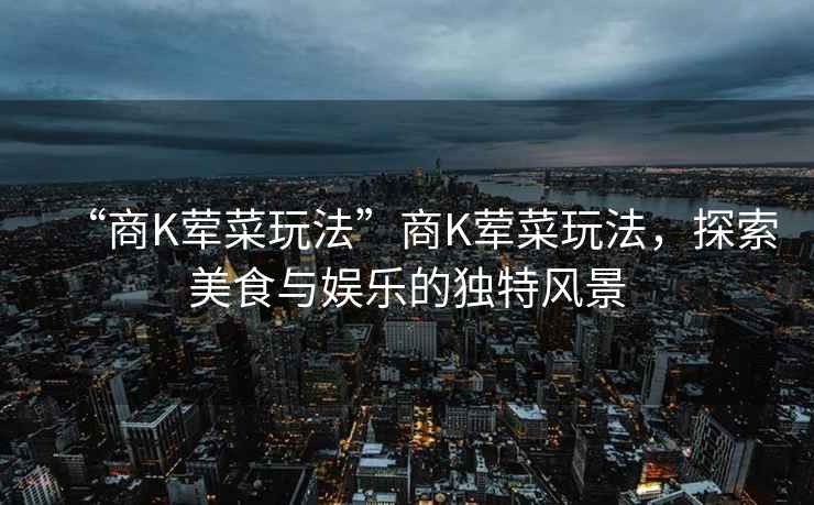 “商K葷菜玩法”商K葷菜玩法，探索美食與娛樂(lè )的獨特風(fēng)景