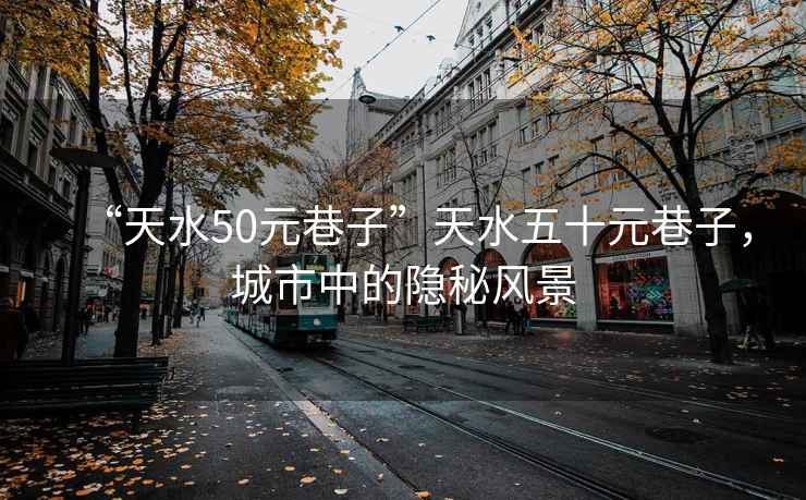 “天水50元巷子”天水五十元巷子，城市中的隱秘風(fēng)景