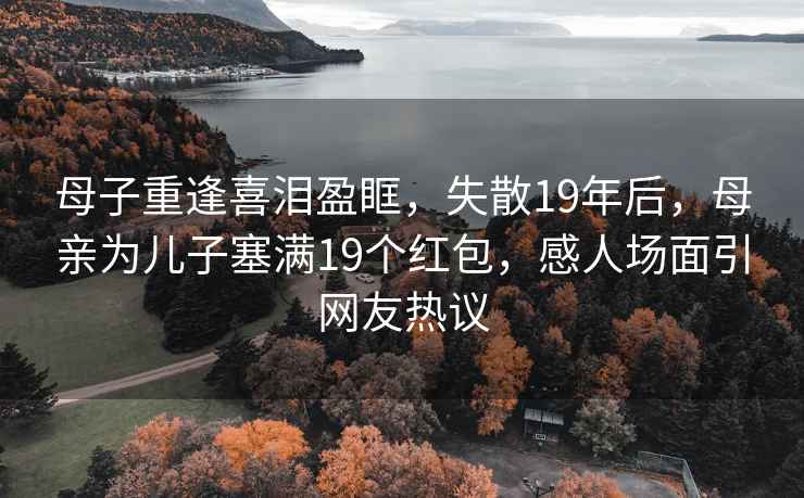 母子重逢喜淚盈眶，失散19年后，母親為兒子塞滿(mǎn)19個(gè)紅包，感人場(chǎng)面引網(wǎng)友熱議