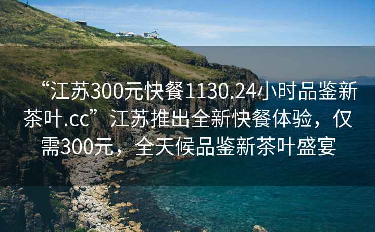 “江蘇300元快餐1130.24小時(shí)品鑒新茶葉.cc”江蘇推出全新快餐體驗，僅需300元，全天候品鑒新茶葉盛宴