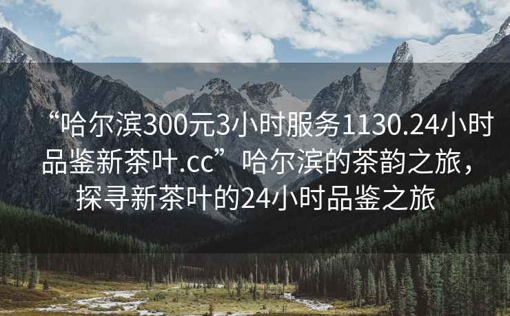 “哈爾濱300元3小時(shí)服務(wù)1130.24小時(shí)品鑒新茶葉.cc”哈爾濱的茶韻之旅，探尋新茶葉的24小時(shí)品鑒之旅