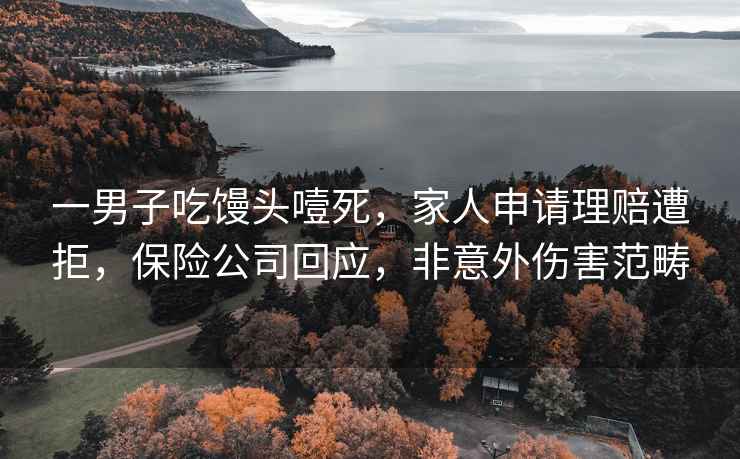 一男子吃饅頭噎死，家人申請理賠遭拒，保險公司回應，非意外傷害范疇