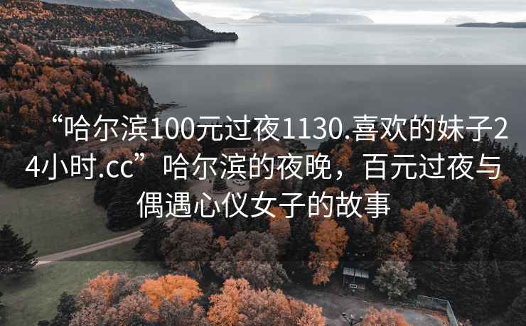 “哈爾濱100元過(guò)夜1130.喜歡的妹子24小時(shí).cc”哈爾濱的夜晚，百元過(guò)夜與偶遇心儀女子的故事