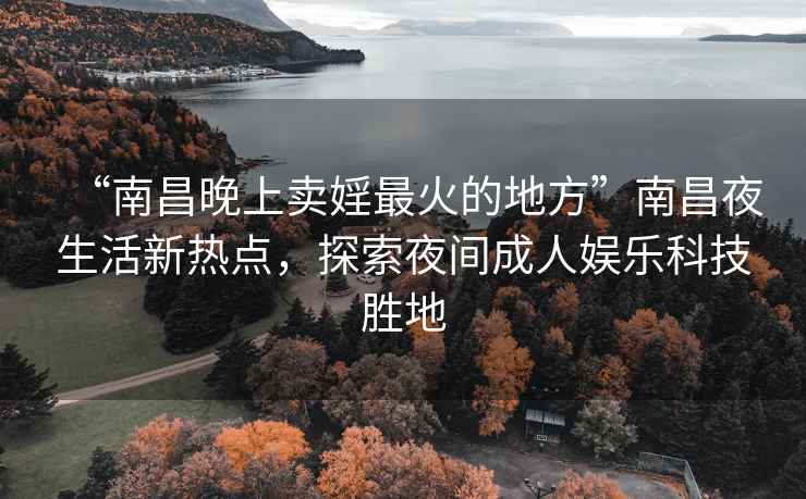 “南昌晚上賣(mài)婬最火的地方”南昌夜生活新熱點(diǎn)，探索夜間成人娛樂(lè )科技勝地