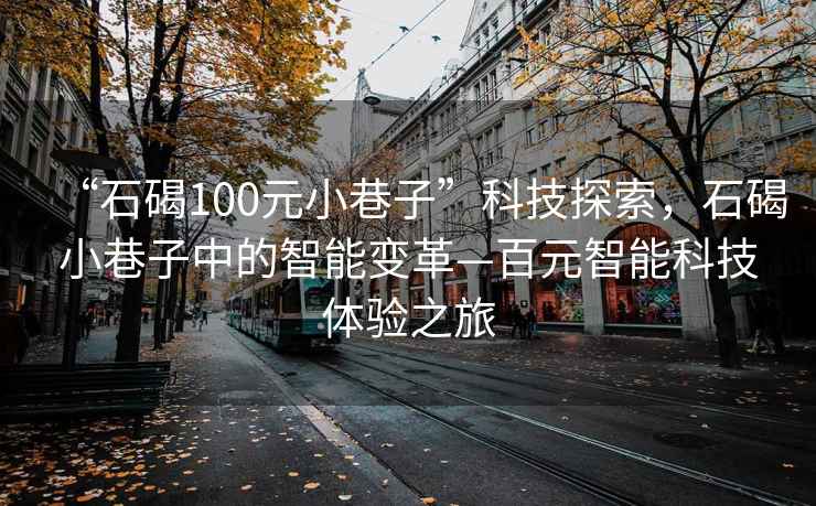 “石碣100元小巷子”科技探索，石碣小巷子中的智能變革—百元智能科技體驗之旅
