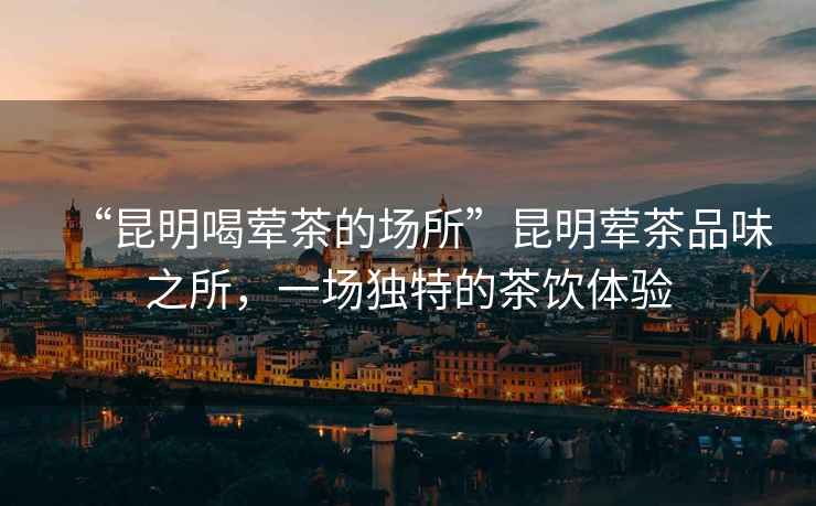 “昆明喝葷茶的場(chǎng)所”昆明葷茶品味之所，一場(chǎng)獨特的茶飲體驗