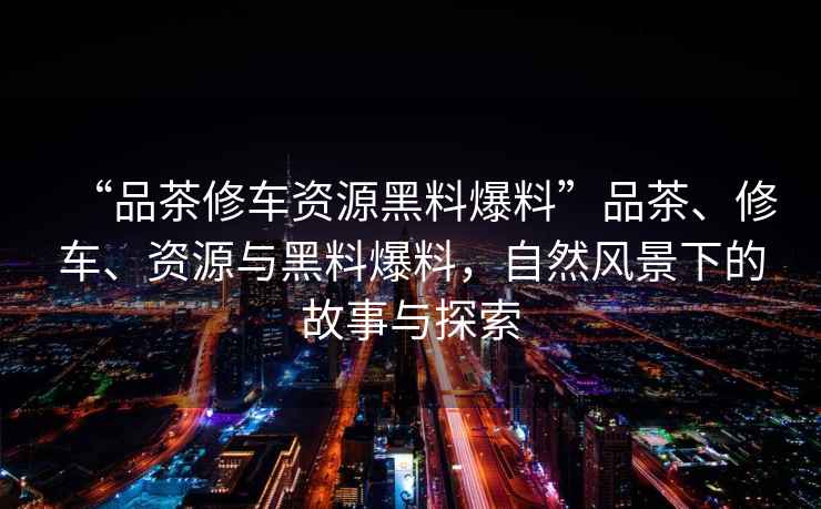 “品茶修車(chē)資源黑料爆料”品茶、修車(chē)、資源與黑料爆料，自然風(fēng)景下的故事與探索