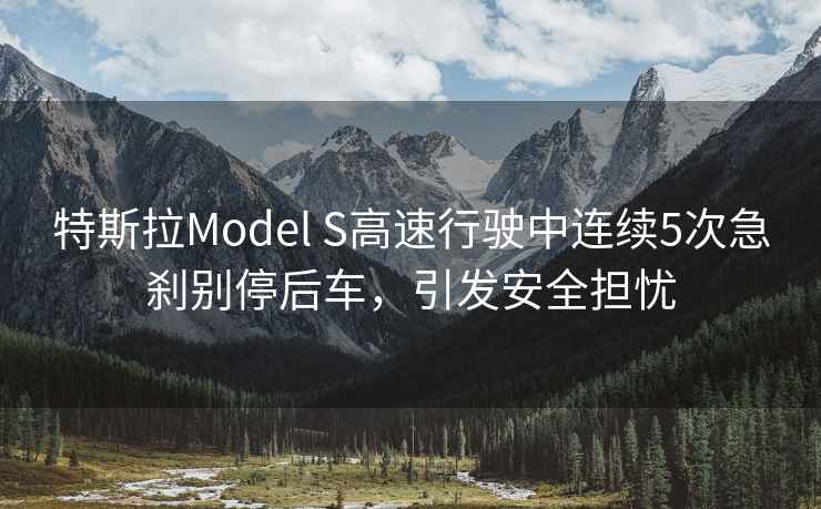 特斯拉Model S高速行駛中連續5次急剎別停后車(chē)，引發(fā)安全擔憂(yōu)