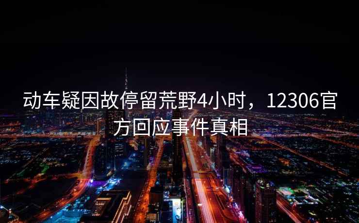 動(dòng)車(chē)疑因故停留荒野4小時(shí)，12306官方回應事件真相