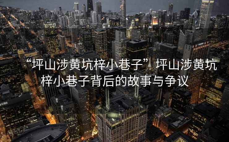 “坪山涉黃坑梓小巷子”坪山涉黃坑梓小巷子背后的故事與爭議