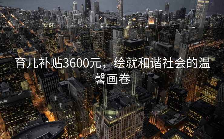 育兒補貼3600元，繪就和諧社會(huì )的溫馨畫(huà)卷