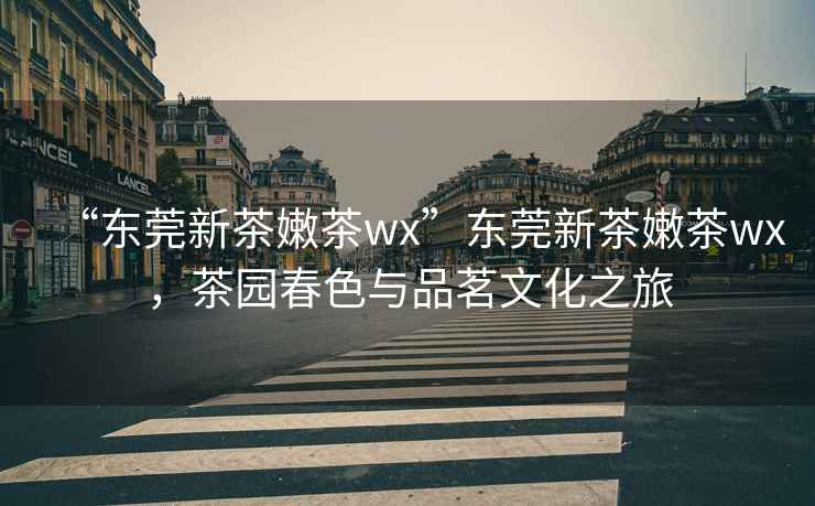 “東莞新茶嫩茶wx”東莞新茶嫩茶wx，茶園春色與品茗文化之旅