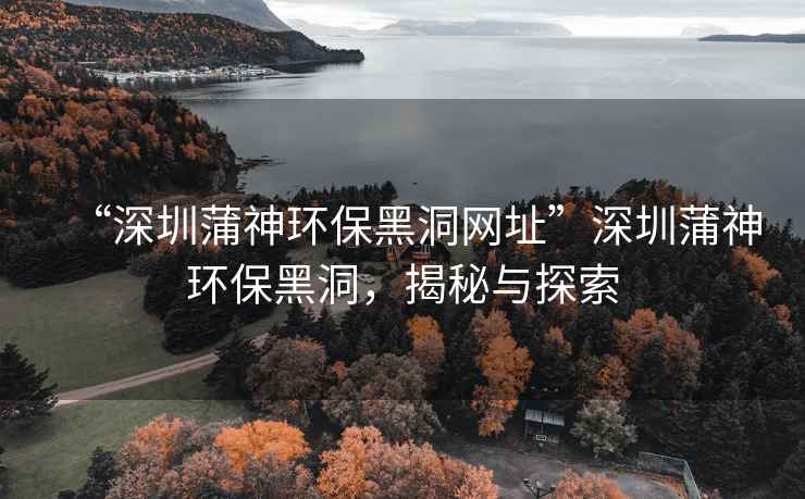 “深圳蒲神環(huán)保黑洞網(wǎng)址”深圳蒲神環(huán)保黑洞，揭秘與探索