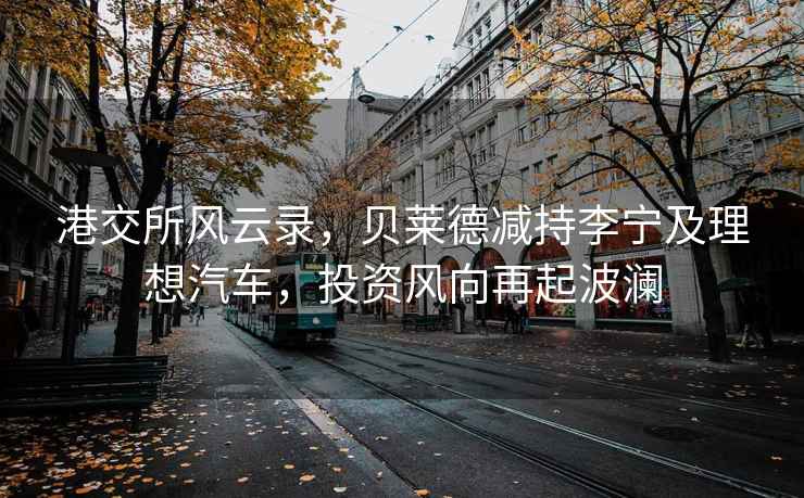 港交所風(fēng)云錄，貝萊德減持李寧及理想汽車(chē)，投資風(fēng)向再起波瀾