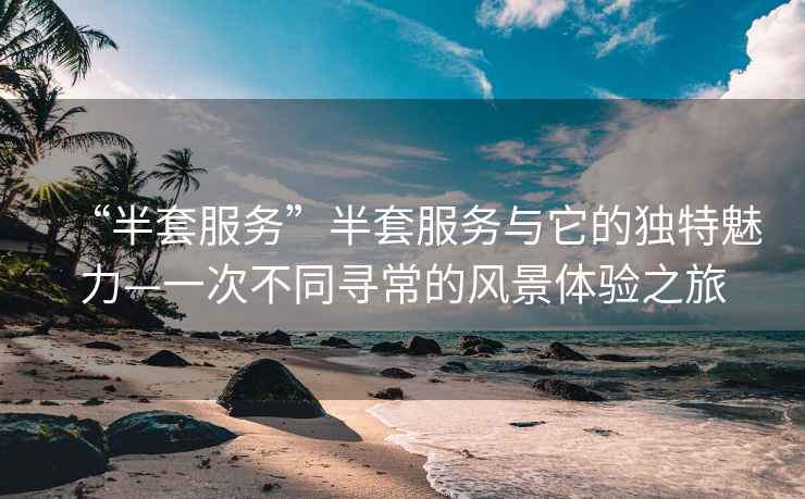 “半套服務(wù)”半套服務(wù)與它的獨特魅力—一次不同尋常的風(fēng)景體驗之旅