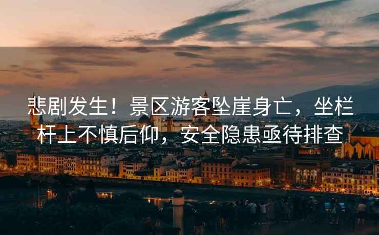 悲劇發(fā)生！景區游客墜崖身亡，坐欄桿上不慎后仰，安全隱患亟待排查