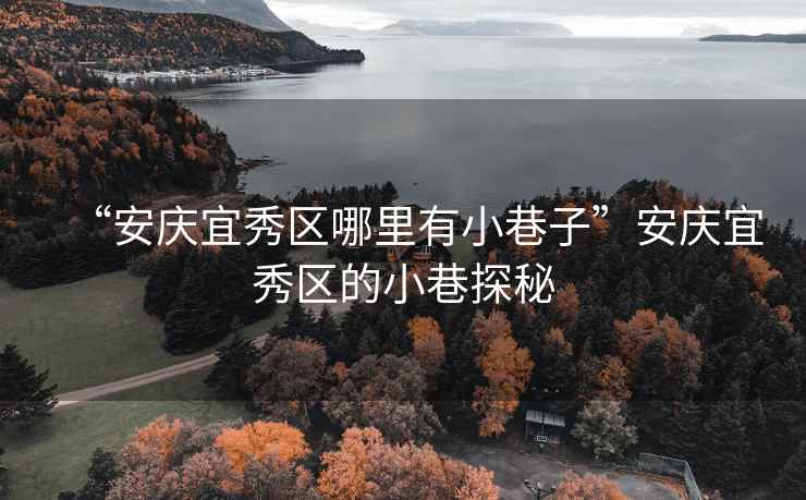 “安慶宜秀區哪里有小巷子”安慶宜秀區的小巷探秘