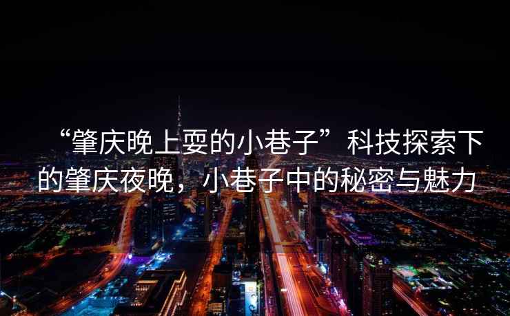 “肇慶晚上耍的小巷子”科技探索下的肇慶夜晚，小巷子中的秘密與魅力