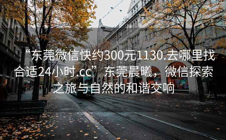 “東莞微信快約300元1130.去哪里找合適24小時(shí).cc”東莞晨曦，微信探索之旅與自然的和諧交響