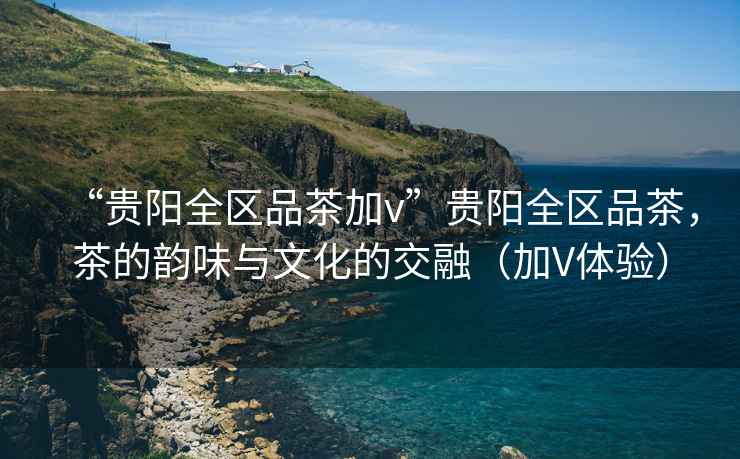 “貴陽(yáng)全區品茶加v”貴陽(yáng)全區品茶，茶的韻味與文化的交融（加V體驗）