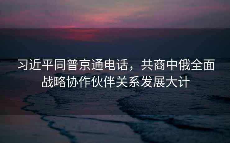 習近平同普京通電話(huà)，共商中俄全面戰略協(xié)作伙伴關(guān)系發(fā)展大計