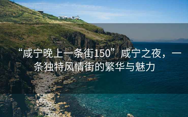 “咸寧晚上一條街150”咸寧之夜，一條獨特風(fēng)情街的繁華與魅力