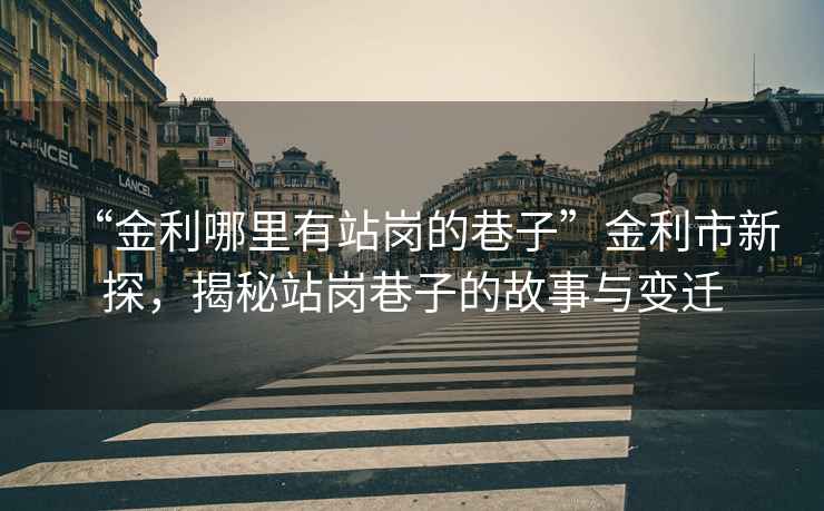 “金利哪里有站崗的巷子”金利市新探，揭秘站崗巷子的故事與變遷