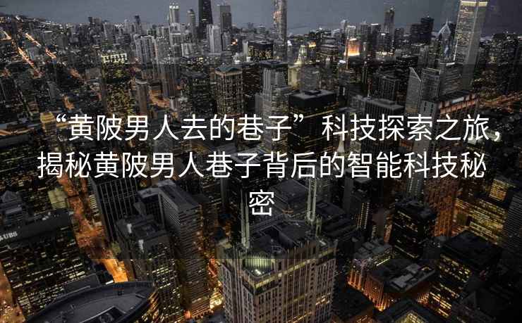 “黃陂男人去的巷子”科技探索之旅，揭秘黃陂男人巷子背后的智能科技秘密
