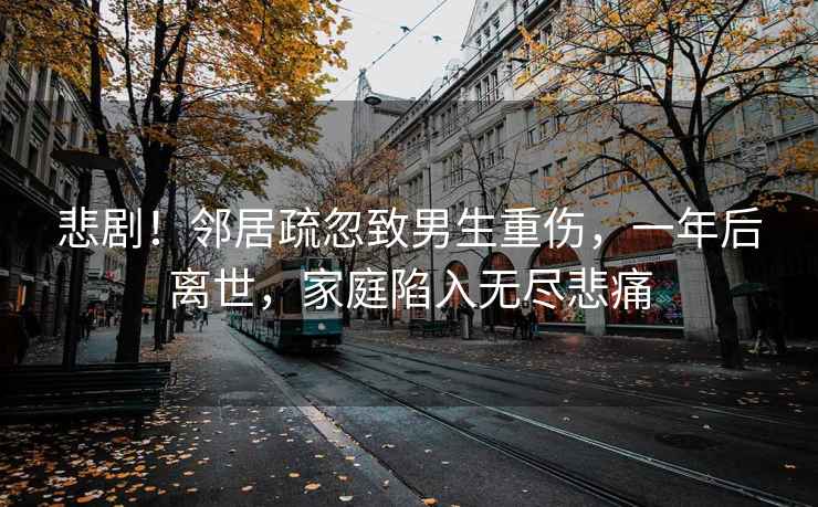悲??！鄰居疏忽致男生重傷，一年后離世，家庭陷入無(wú)盡悲痛