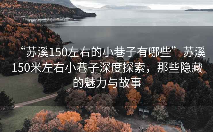 “蘇溪150左右的小巷子有哪些”蘇溪150米左右小巷子深度探索，那些隱藏的魅力與故事