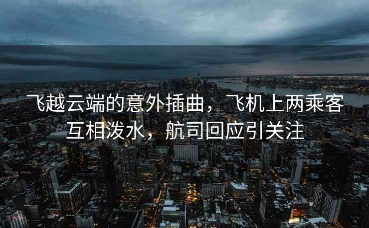 飛越云端的意外插曲，飛機上兩乘客互相潑水，航司回應引關(guān)注