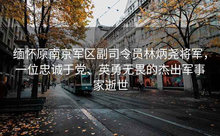 緬懷原南京軍區副司令員林炳堯將軍，一位忠誠于黨、英勇無(wú)畏的杰出軍事家逝世
