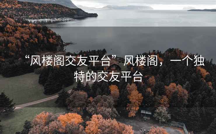 “風(fēng)樓閣交友平臺”風(fēng)樓閣，一個(gè)獨特的交友平臺