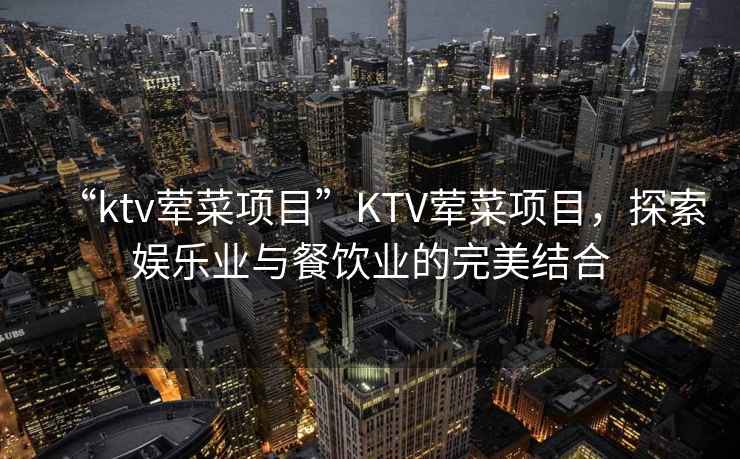 “ktv葷菜項目”KTV葷菜項目，探索娛樂(lè )業(yè)與餐飲業(yè)的完美結合
