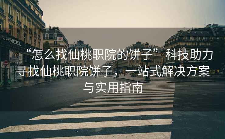 “怎么找仙桃職院的餅子”科技助力尋找仙桃職院餅子，一站式解決方案與實(shí)用指南