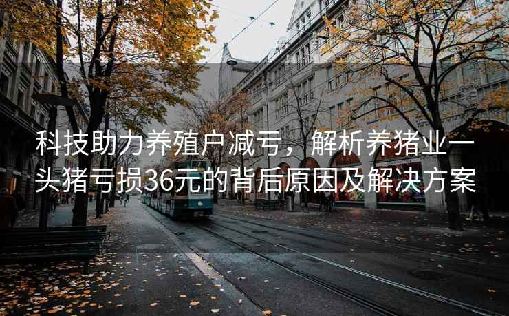 科技助力養殖戶(hù)減虧，解析養豬業(yè)一頭豬虧損36元的背后原因及解決方案