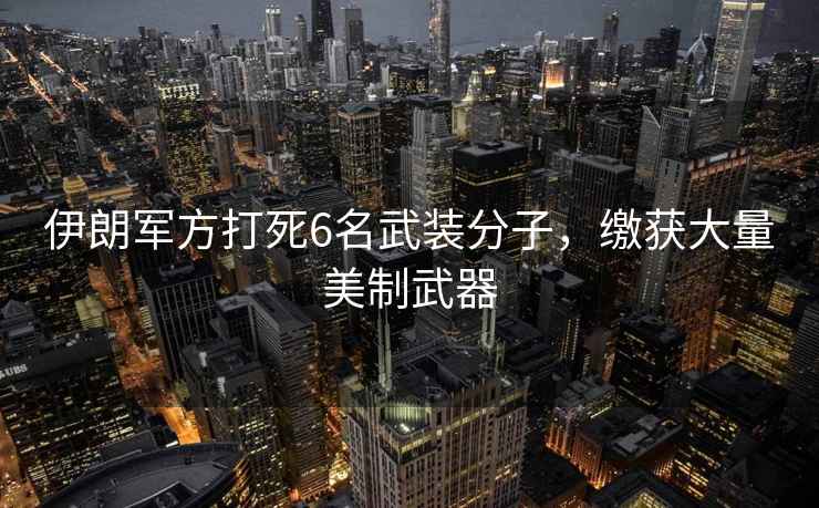 伊朗軍方打死6名武裝分子，繳獲大量美制武器