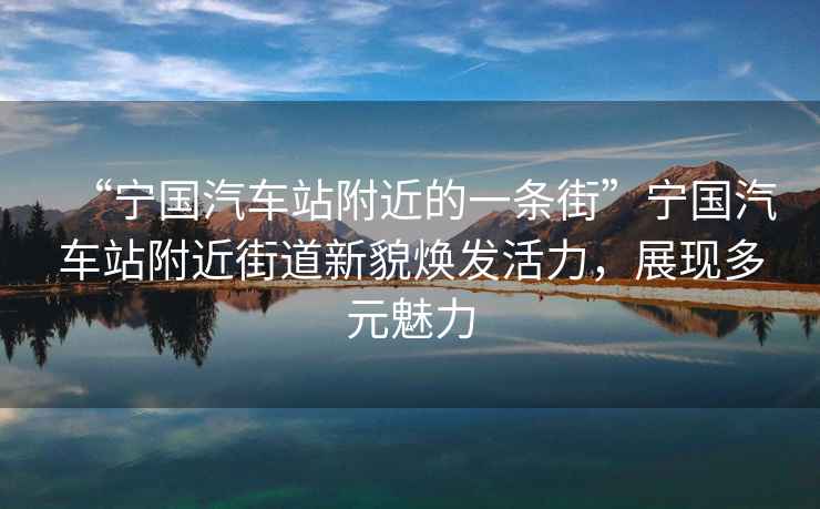 “寧國汽車(chē)站附近的一條街”寧國汽車(chē)站附近街道新貌煥發(fā)活力，展現多元魅力