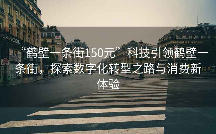 “鶴壁一條街150元”科技引領(lǐng)鶴壁一條街，探索數字化轉型之路與消費新體驗